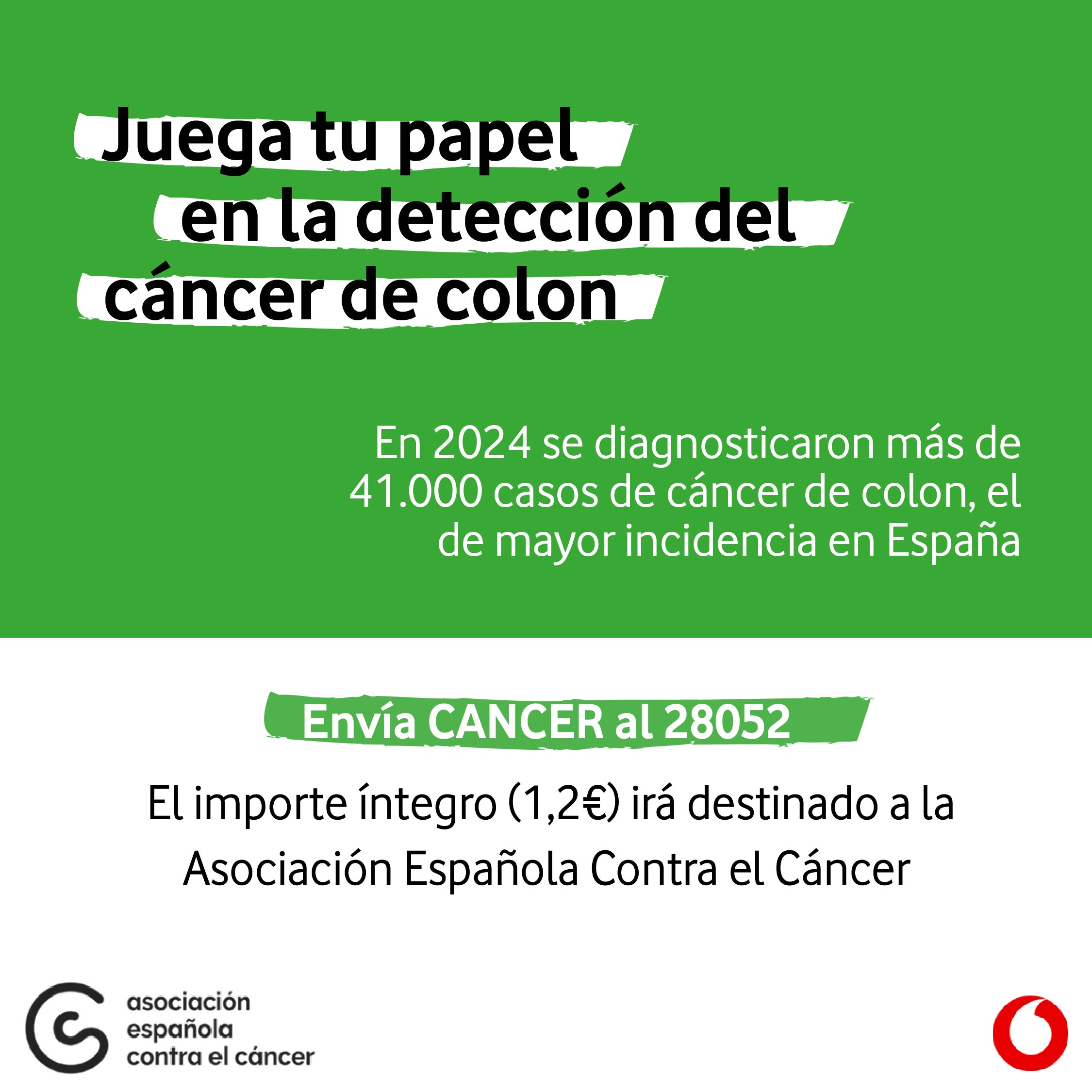 <strong>Vodafone se une a la Asociación Española Contra el Cáncer en la prevención del cáncer de colon</strong><br/>  <br/>  